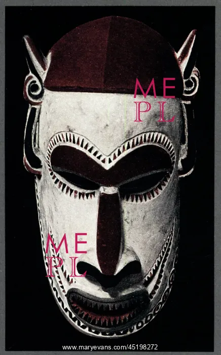 : Coloured Wooden Mask : Coloured Wooden Mask