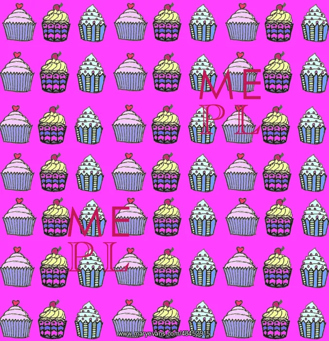  : Colourful fairycakes repeating pattern