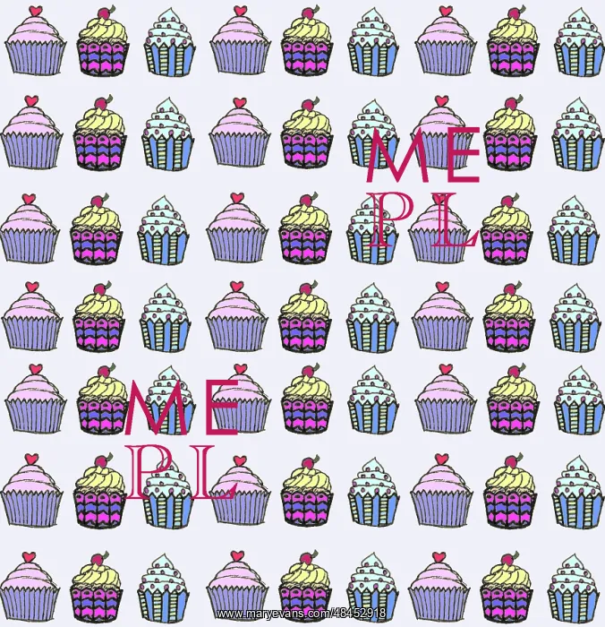  : Colourful fairycakes repeating pattern