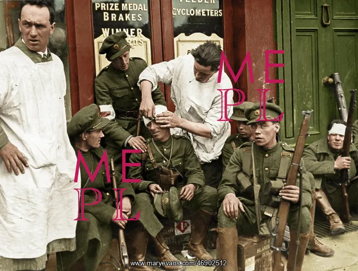 : Colourised Irish Insurrection : Colourised Irish Insurrection