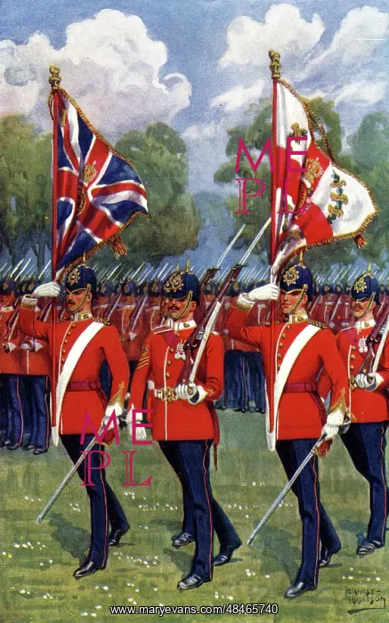 : The Colours and Escort, the Manchester Regiment : The Colours and Escort, the Manchester Regiment
