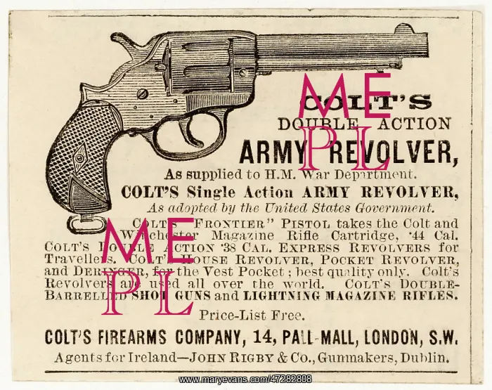  : COLT REVOLVER 1886