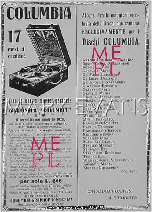 : COLUMBIA GRAMOPHONE 1928 : COLUMBIA GRAMOPHONE 1928