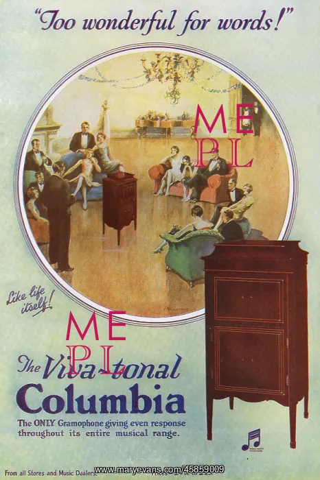 : Columbia gramophone advertisement : Columbia gramophone advertisement