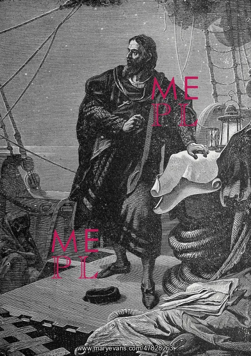 : Columbus Discovering Magnetic Variation : Columbus Discovering Magnetic Variation