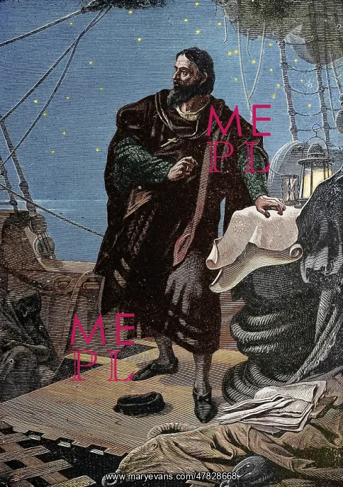 : Columbus Discovering Magnetic Variation : Columbus Discovering Magnetic Variation