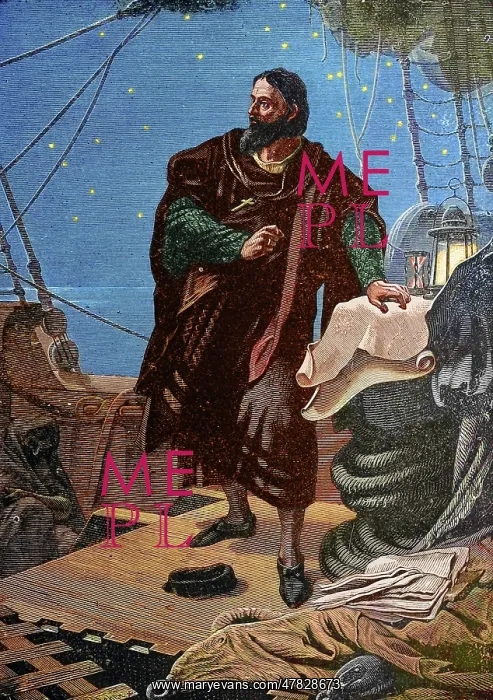 : Columbus Discovering Magnetic Variation : Columbus Discovering Magnetic Variation