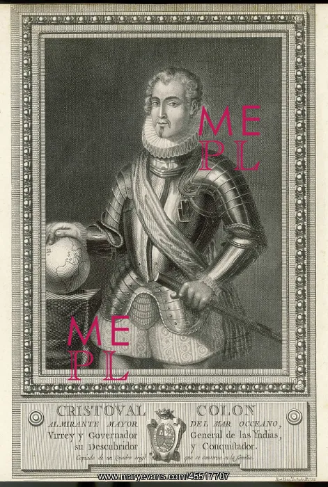 : COLUMBUS AND GLOBE : COLUMBUS AND GLOBE