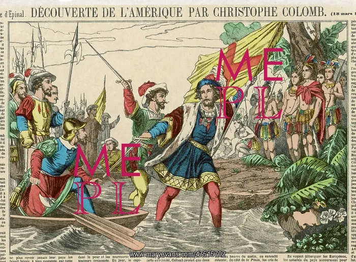 : COLUMBUS LANDS 1492 : COLUMBUS LANDS 1492