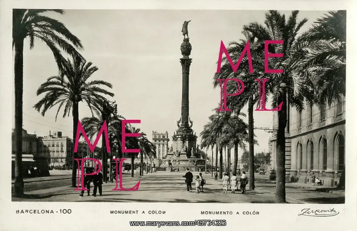 : The Columbus Monument / Column, Barcelona, Spain : The Columbus Monument / Column, Barcelona, Spain