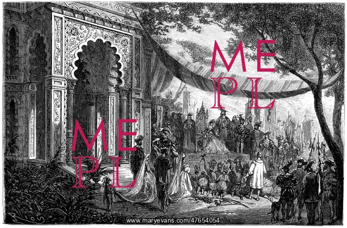 : Columbus is received by Ferdinand and Isabella : Columbus is received by Ferdinand and Isabella