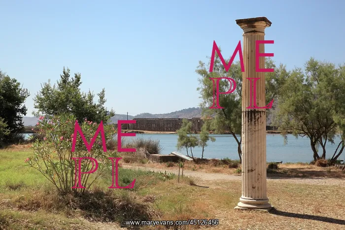 : Column, Butrint, Chaonia, Albania : Column, Butrint, Chaonia, Albania