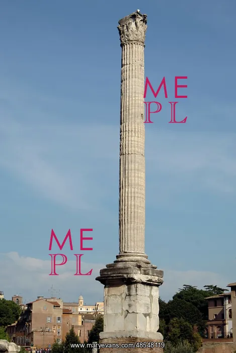 : Column of Phocas. Roman Forum. Italy : Column of Phocas. Roman Forum. Italy