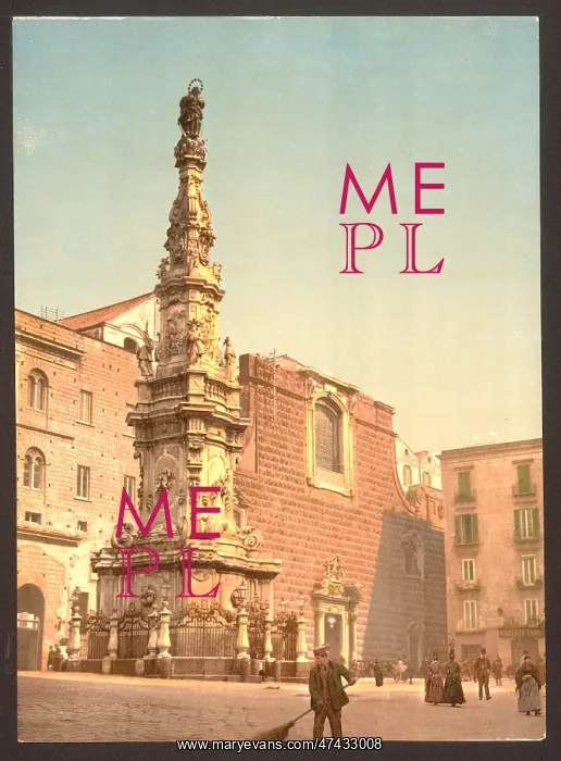 : Column of the Virgin, Piazza Trinite Maggiore, Naples, Italy : Column of the Virgin, Piazza Trinite Maggiore, Naples, Italy