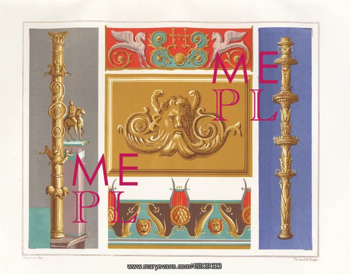 : Columns and cornices from Pompeii : Columns and cornices from Pompeii
