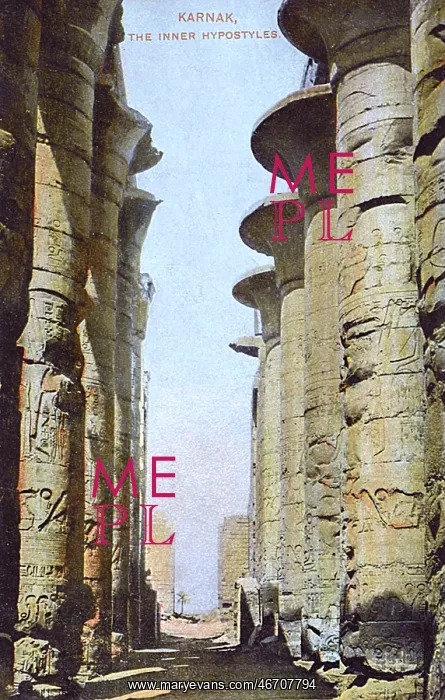 : Columns of the Great Hypostyle Hall of Karnak : Columns of the Great Hypostyle Hall of Karnak