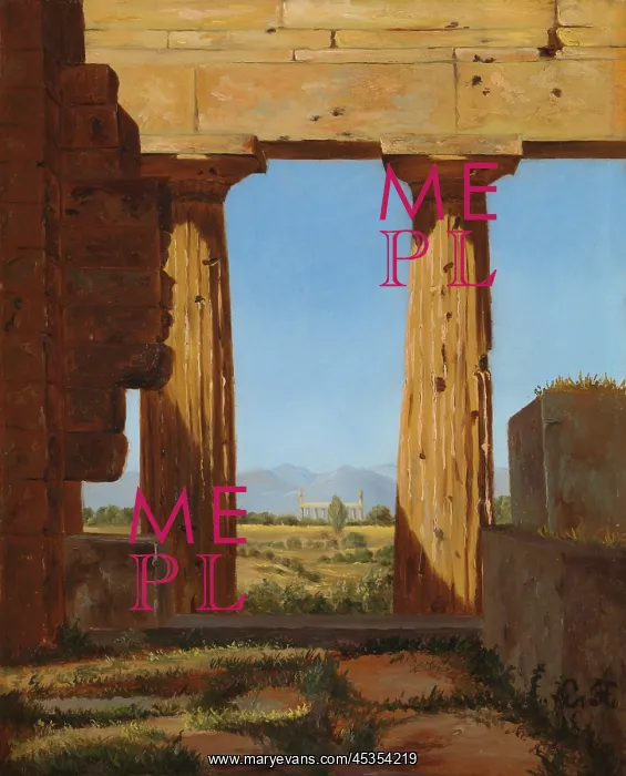 : COLUMNS OF THE TEMPLE OF NEPTURE AT PAESTUM, by : COLUMNS OF THE TEMPLE OF NEPTURE AT PAESTUM, by