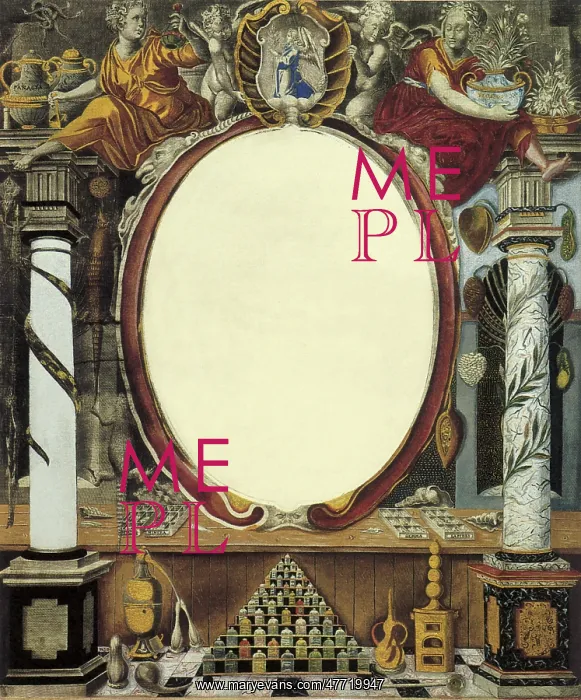  : Two Columns, White Oval