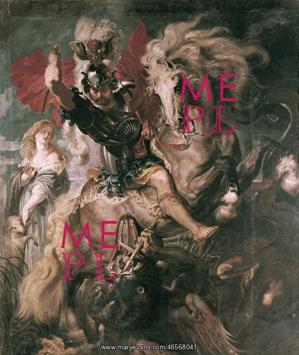 : Combat Between St George and the Dragon, by Rubens : Combat Between St George and the Dragon, by Rubens