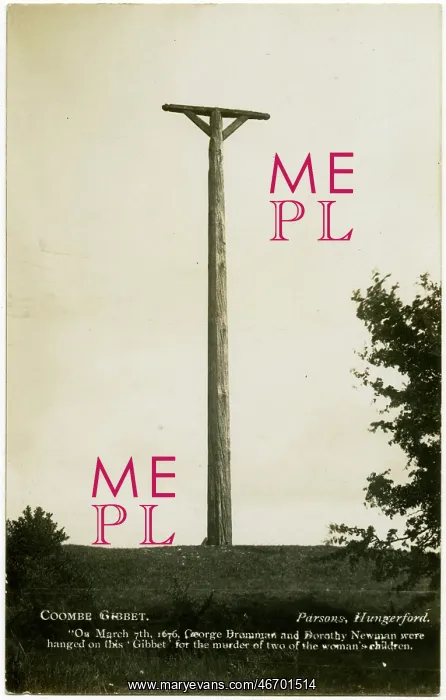 : Combe Gibbet - top of Gallows Down, Berkshire : Combe Gibbet - top of Gallows Down, Berkshire