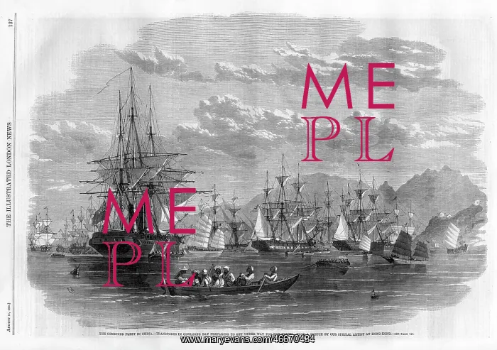 : Combined fleet in China, 1860 : Combined fleet in China, 1860