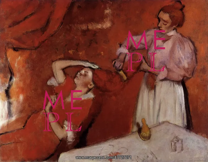 : Combing The Hair, by Degas