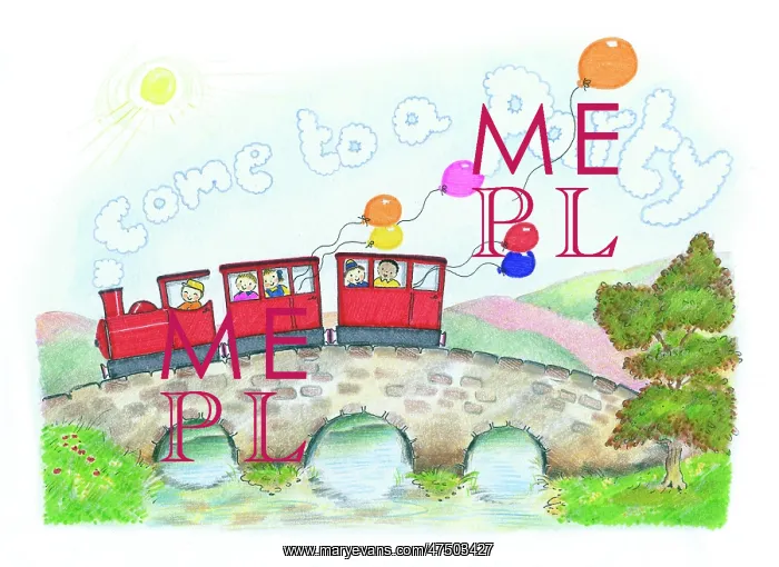 : Come to a party - red steam train : Come to a party - red steam train