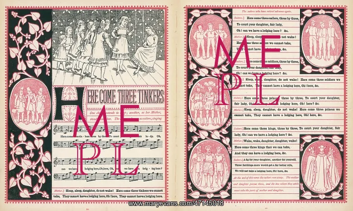 : Here come three tinkers, words and music : Here come three tinkers, words and music
