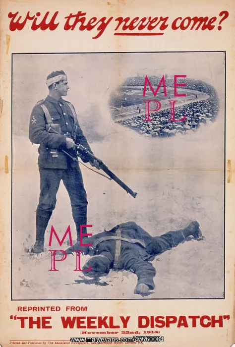 : Will They Never Come? World War One poster : Will They Never Come? World War One poster