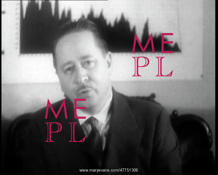: Comedian Robert Benchley Talking to the Camera : Comedian Robert Benchley Talking to the Camera