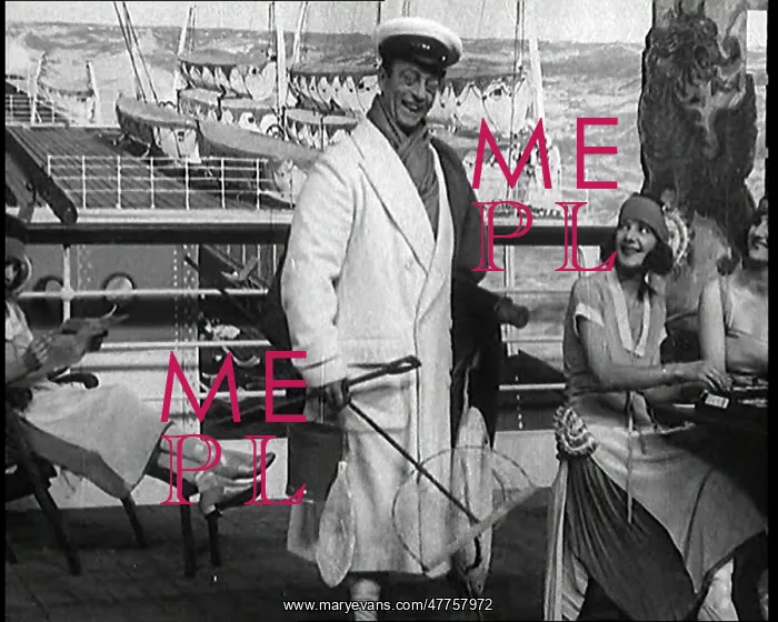  : Comedy Actor Leslie Henson on the Deck of a