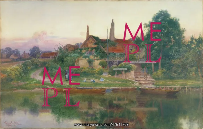 : Now Comes Still Evening ' village scene : Now Comes Still Evening ' village scene