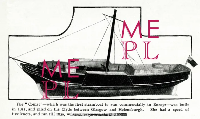 : The Comet, the first commercial steamboat in Europe : The Comet, the first commercial steamboat in Europe