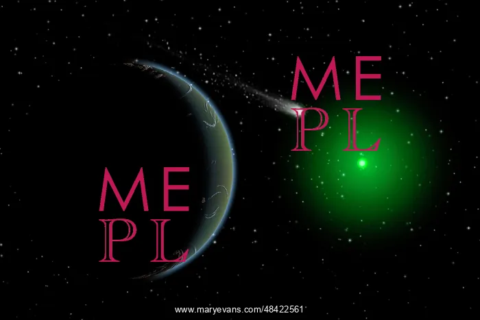 : A comet passing a distant alien world : A comet passing a distant alien world