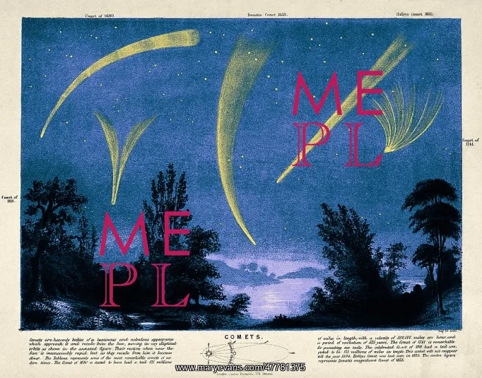 : Comets in Night Sky : Comets in Night Sky