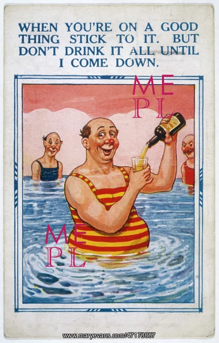 : Comic Card - Drinks in Sea : Comic Card - Drinks in Sea