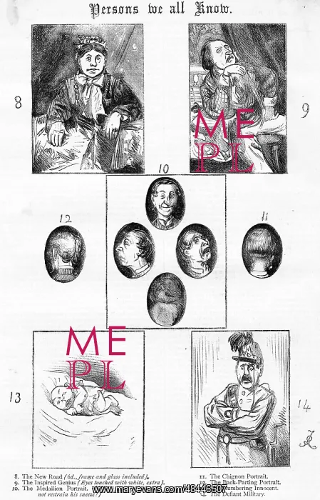  : Comic Carte de Visite portraits - Persons we all Know