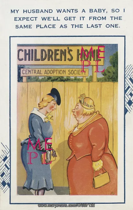 : Comic Postcard - Adoption : Comic Postcard - Adoption