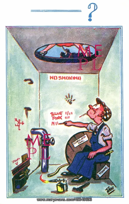 : Comic Postcard - Advantageous vantage point : Comic Postcard - Advantageous vantage point