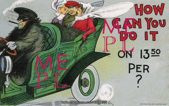 : US Comic Postcard - How can you afford it? : US Comic Postcard - How can you afford it?