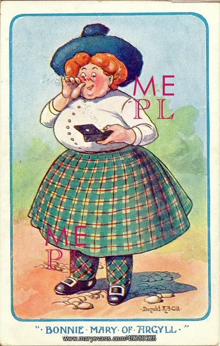 : Comic postcard, Bonnie Mary of Argyll : Comic postcard, Bonnie Mary of Argyll