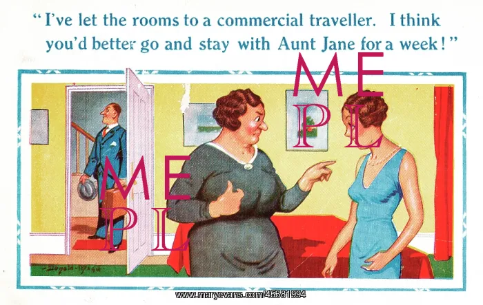 : Comic postcard, commercial traveller : Comic postcard, commercial traveller