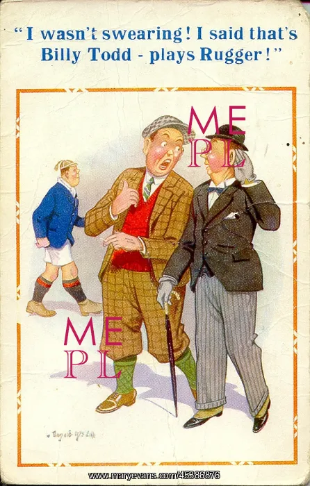 : Comic postcard, Deaf man misunderstands : Comic postcard, Deaf man misunderstands