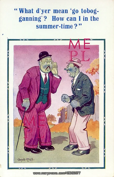 : Comic postcard, Deaf man misunderstands : Comic postcard, Deaf man misunderstands