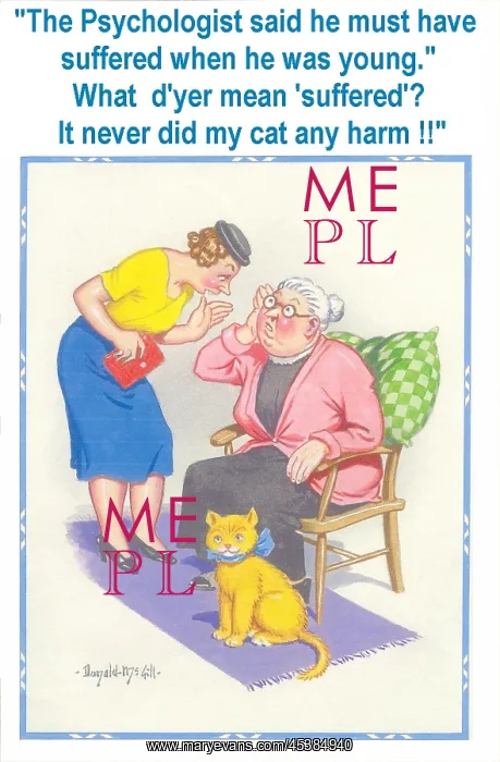 : Comic postcard, Deaf old lady misunderstanding : Comic postcard, Deaf old lady misunderstanding