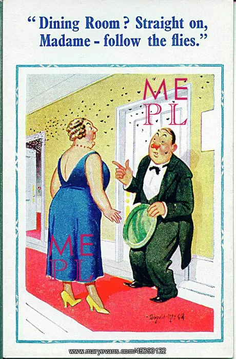 : Comic postcard, Directions for hotel guest : Comic postcard, Directions for hotel guest