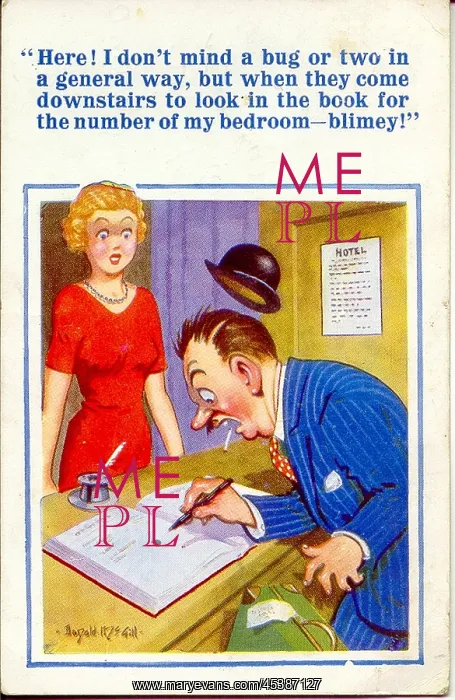 : Comic postcard, Hotel guest's complaint : Comic postcard, Hotel guest's complaint