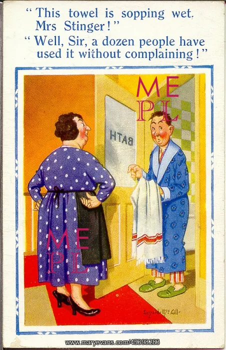 : Comic postcard, Hotel guest's complaint : Comic postcard, Hotel guest's complaint