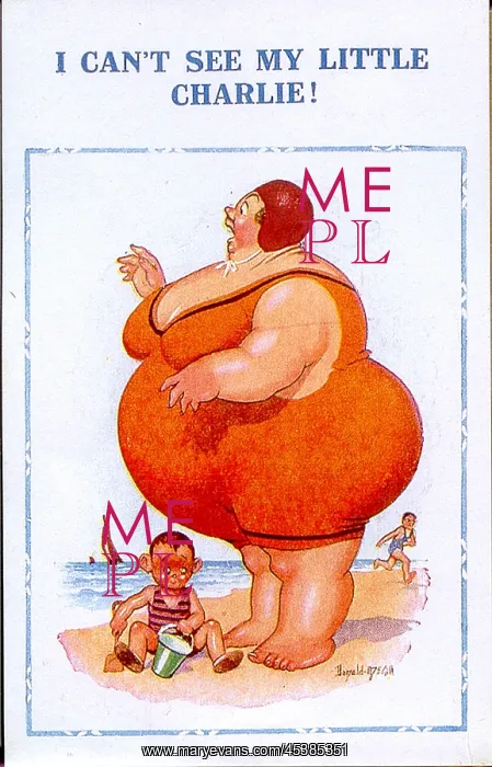 : Comic postcard - I Can't See My Little Charlie : Comic postcard - I Can't See My Little Charlie