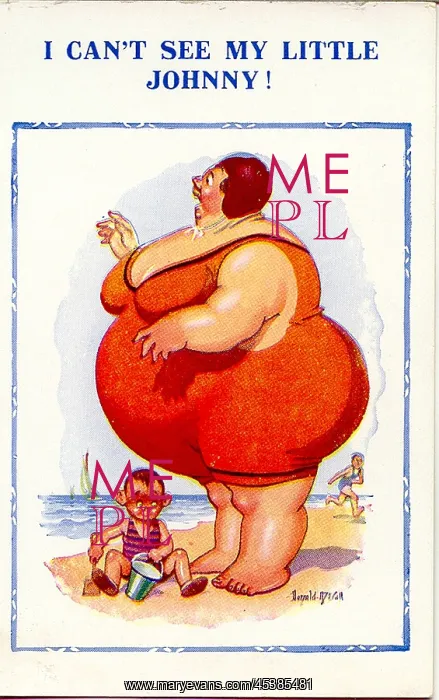 : Comic postcard - I Can't See My Little Johnny : Comic postcard - I Can't See My Little Johnny